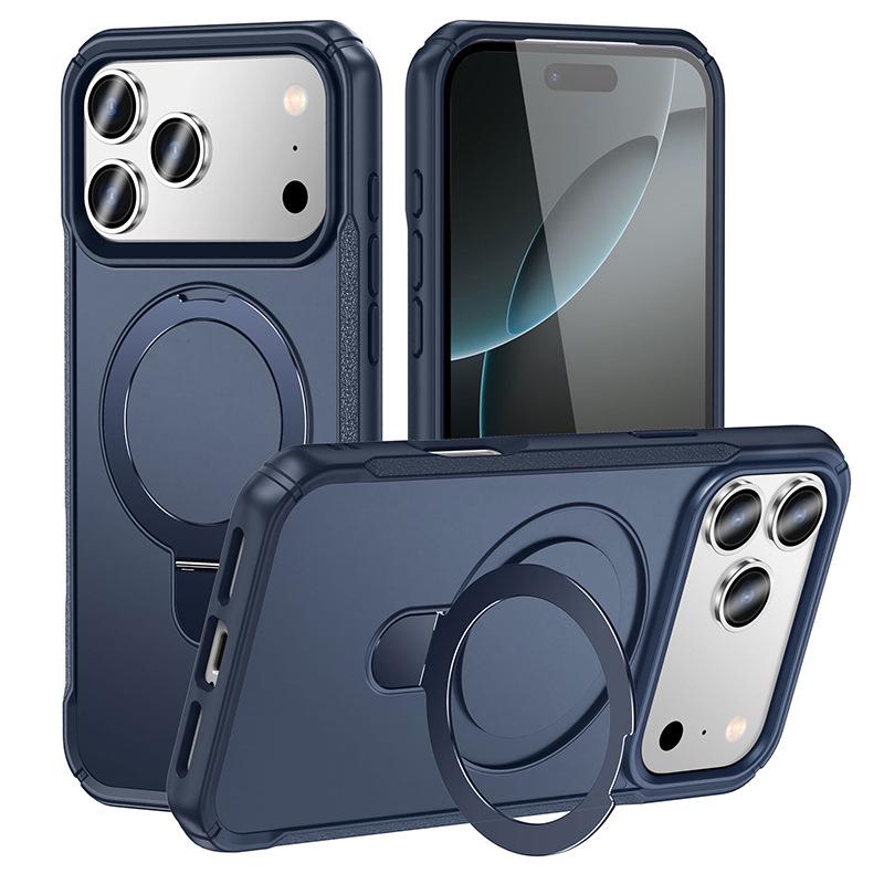 Магнитный противоударный складной чехол-подставка для iPhone 17 Pro Max (военного класса)