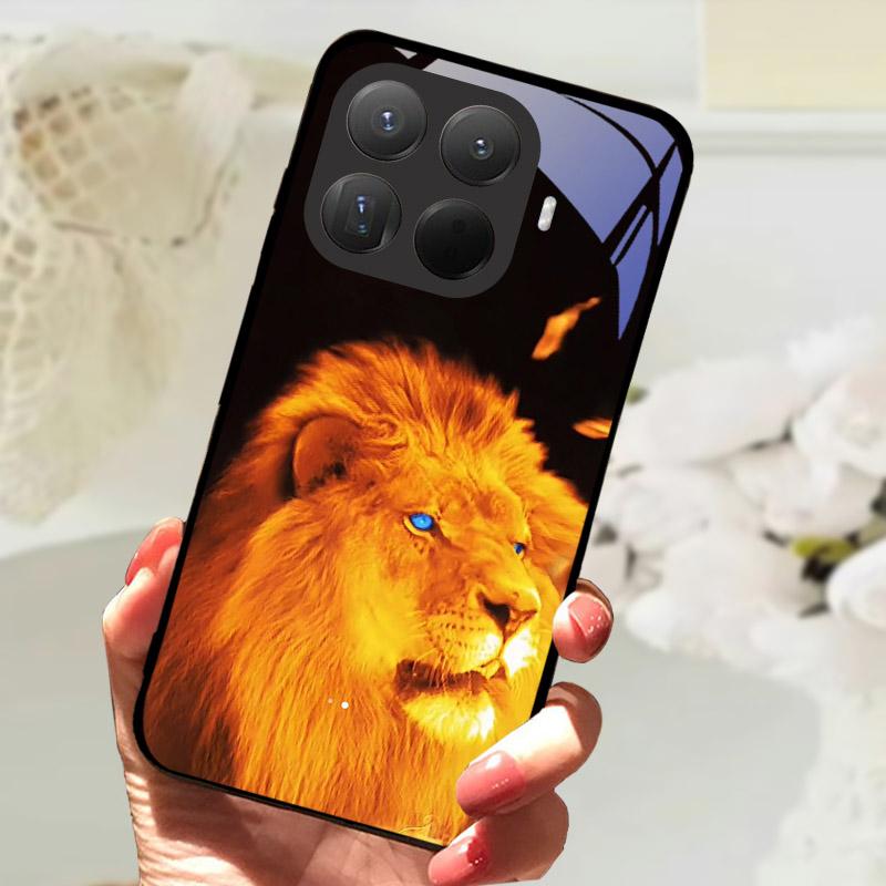 Чехол для Xiaomi 15T Pro Модный Закаленное Стекло Задняя Крышка Телефона Для Xiaomi 15TPro 15 T Xiaomi15T Защитный Чехол Fundas Coque