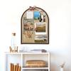 Large Cork Board Alternative, 23.6" x 31.5" Arch Felt Bulletin Board with 20 Wooden Pushp & Safe Removable Adhesive Tabs, Display Board for School,