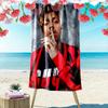 Наследие Juice WRLD: Музыкальная страсть пляжное полотенце мягкое Пляжное полотенце для отпускных фото на берегу моря Открытый бассейн полотенце для плавания Открытый пикник пляжный коврик печать