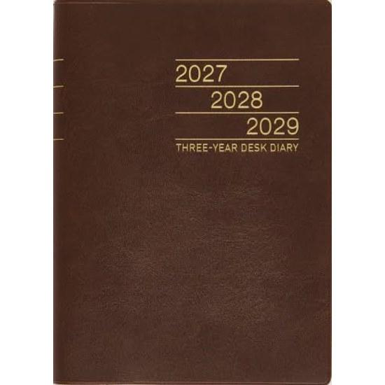 Takahashi Notebook 2027 A5 3-Year Desk Diary Brown No. 63 (Starts January 2027)