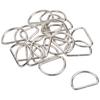 Ichinen Access Family Tool D-Rings (2.5mm Wire Diameter, 25mm Inner Width), Silver, Pack of 20, 56416