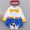 Baby Girls' Halloween Costume - Short-Sleeved Pullover Romper with Mesh Skirt