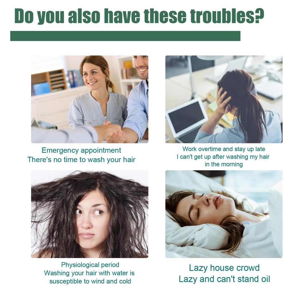 EELHOE No-Shampoo Dry Hair Spray 100ml - Oil-controlling, Refreshing, and Voluminous Hair – a Must-have for Those Who Don't Want To Wash Their Hair!