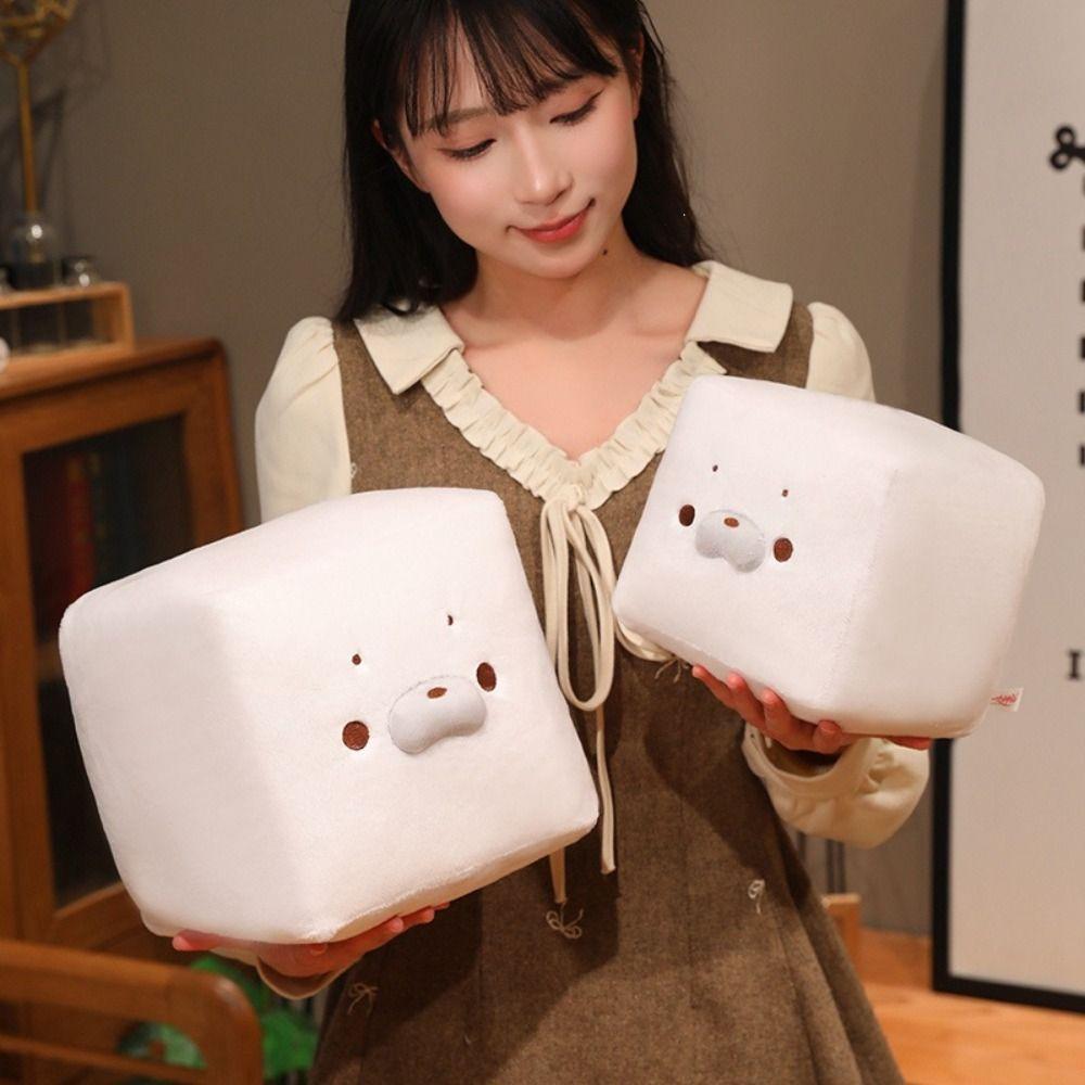 Comfortable Tofu Seal Plush Toy Creative Cartoon Seal Plush Toy Home Decoration