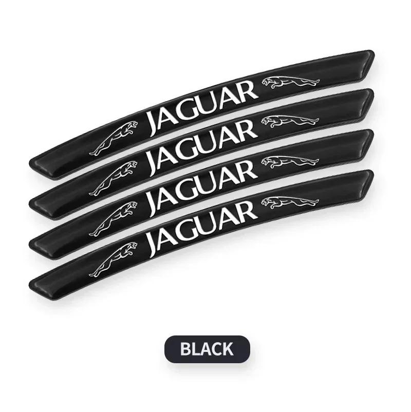 4PCS Car Logo Aluminum Stickers Auto Wheel Hub Decoration For Jaguar XF XJ XEL F-Pace E-PACE X-Type S-Type F-Type Auto Accessory LL78
