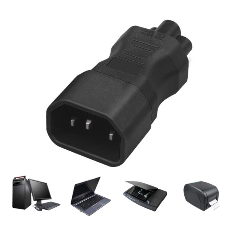 IEC320 C14 to C5 Power Conversion Plugs Adapter Blossom Shape C14 Male to C5 Female Power Expansion Adapter