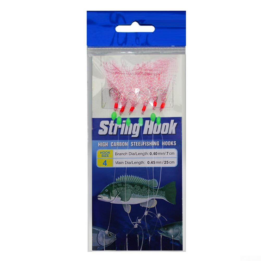 Рыболовные крючки Аксессуары Красочные рыболовные снасти Sabiki