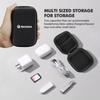 AAABR1 For Skoda Portable Mini Car Earphone Data Cable Charger Storage Bag Accessories Kodiaq Fabia Kamiq Karoq Octavia 2 3 Rapid Scala