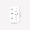 Наклейка-тату на палец "Звезда и Луна", Водонепроницаемая и долговечная, Персонализированный стиль для костяшек пальцев, Имитация тату