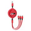 Car Emblem Styling 3 In 1 Fast Charging Cord Data Cable Center Cover For VW Rline GTI GOLF 6 Touran MK4 Jetta Bora Motion Passat Ol5