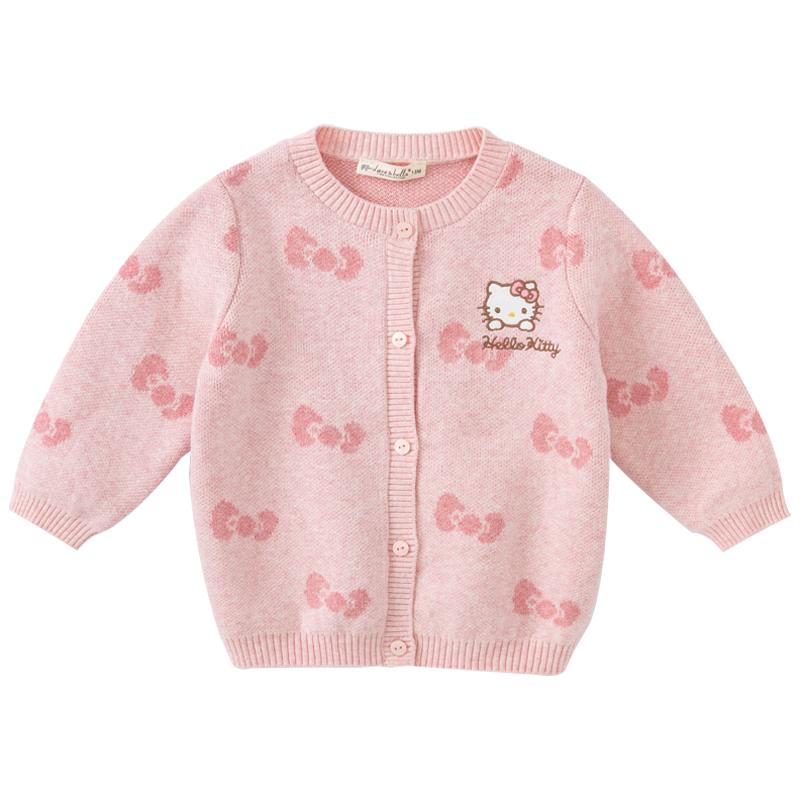DAVE & BELLA Hello Kitty Girls' Knit Cardigan
