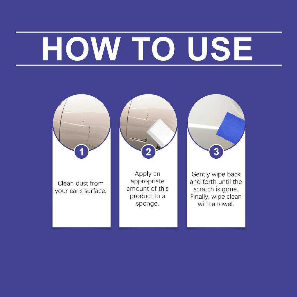 Car Scratch Remover Agent Set Auto Paint Scratch Removal Repair Tool Car Body Polishing Compound Paste Car Care Maintenance