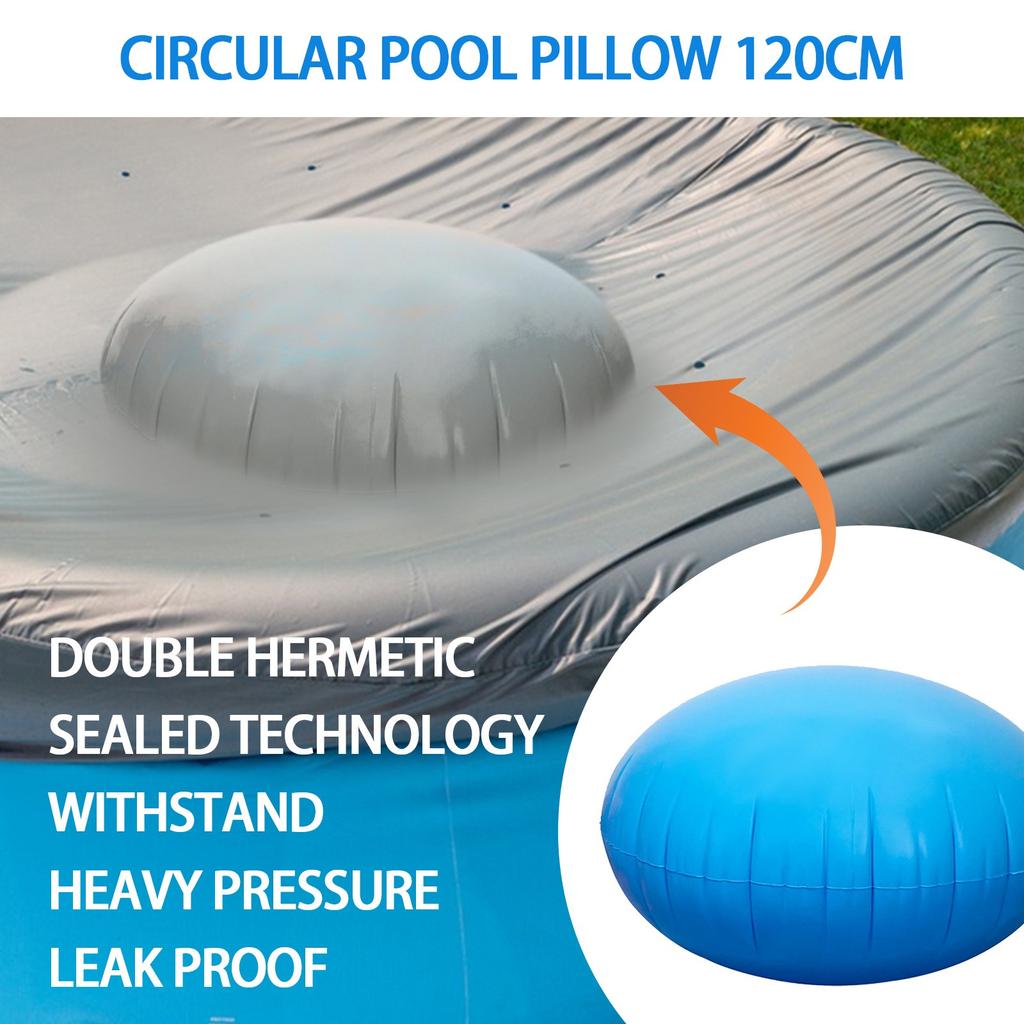 Pool Pillows For Above Ground Pools, Cold-Resistant Pool Pillow For Closing Winter, Winterize Pool Closing Kit Winter Pool Cover Pillow With Rope *2