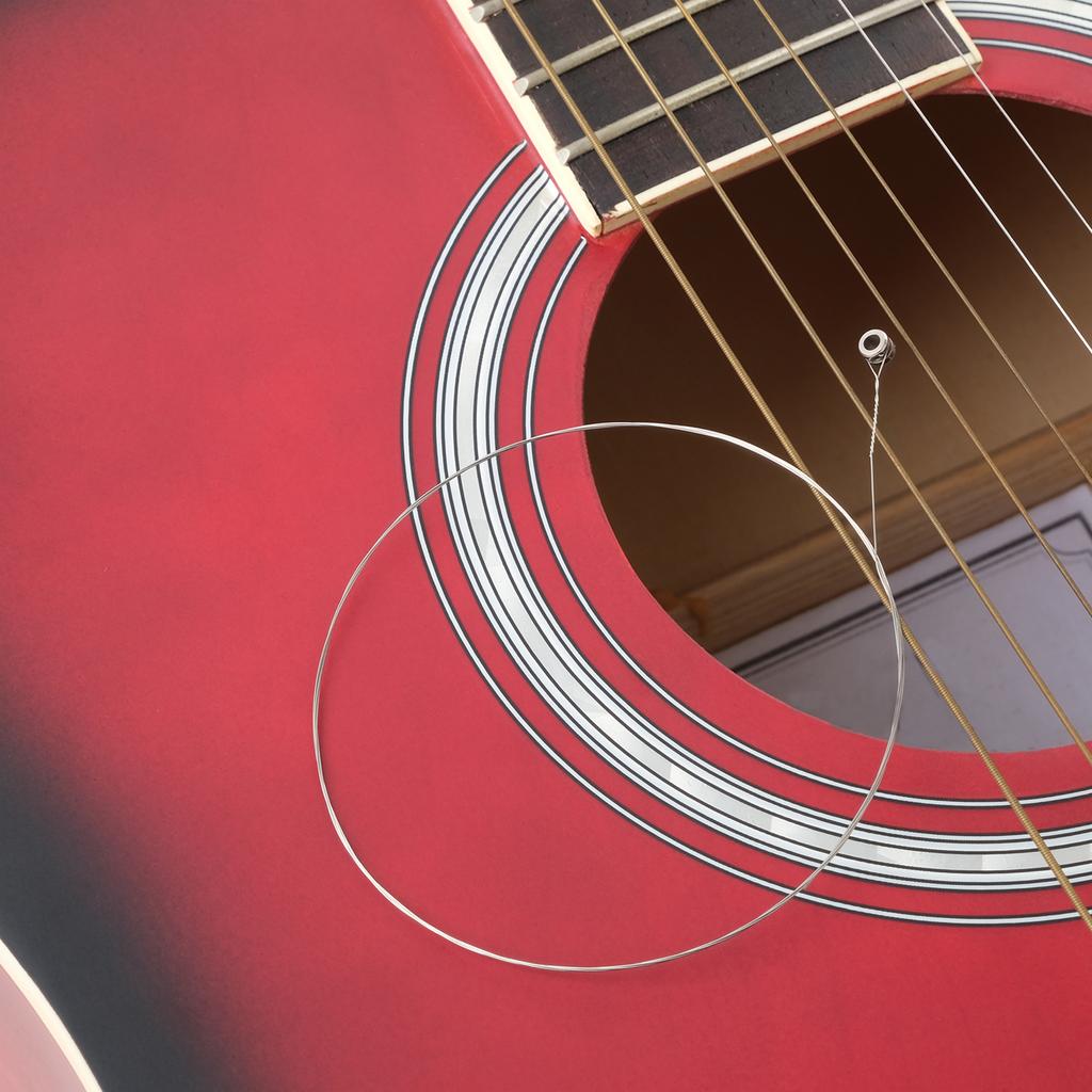 6 шт., струны для электрогитары, никелированный стальной сердечник с шариковым наконечником, набор из 6 струн в индивидуальной упаковке