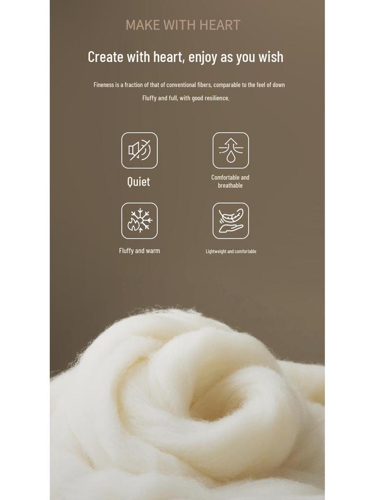 Icelandic Cashmere Down Luxury Quilt with High Rebound Warmth