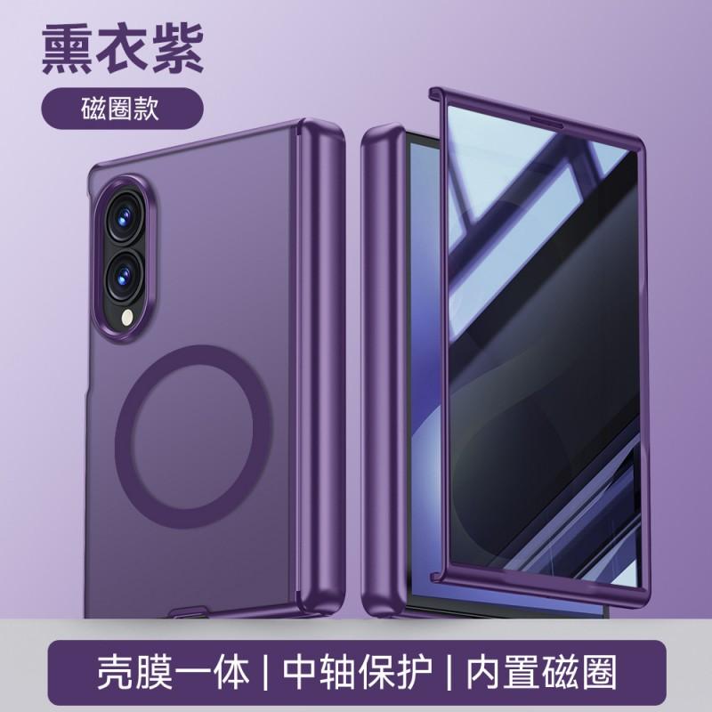 Galaxy Z Fold8 Case With Magnetic Ring TPU Soft Touch Cover Full Protection Hinge Guard Foldable Phone