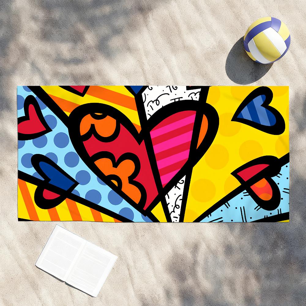 Цвета R-Romero B-Britto Арт Полотенце Душ Сауна Путешествия Спа Быстросохнущие Аксессуары для Спортзала Мягкие Большие Пляжные Полотенца