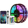 Светодиодные ленты RGB 5 В, 12 светодиодов/метр, 5050 RGB, светодиодные ленты, ИК-пульт дистанционного управления
