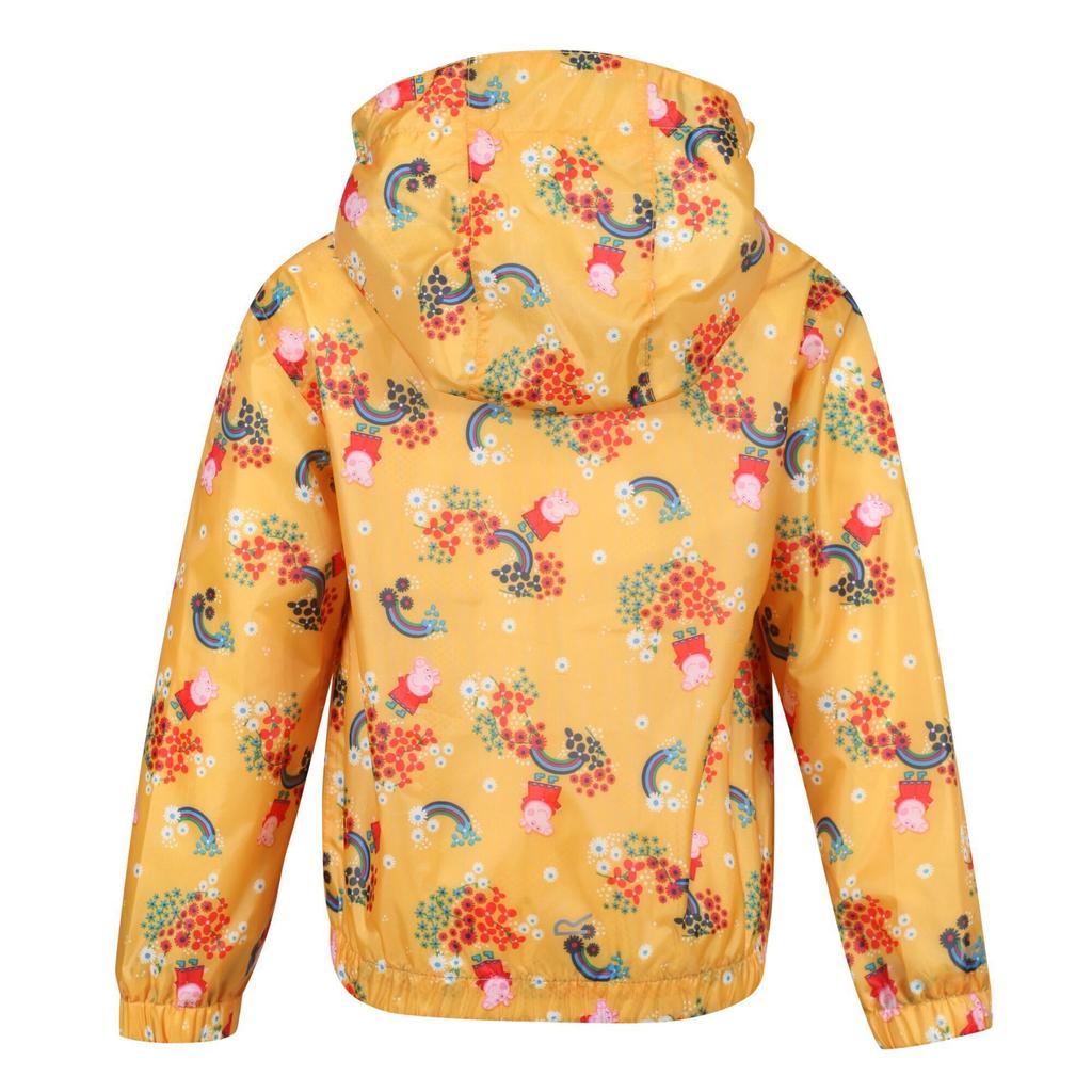 Regatta Childrens/Kids Muddy Puddle Peppa Pig Floral Hooded Waterproof Jacket