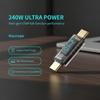 240 В USB-C Измеритель мощности Тестер Светодиодный Цифровой Дисплей Напряжение Ток Мощность Детектор Тип C Штекер на Розетку Для Телефона