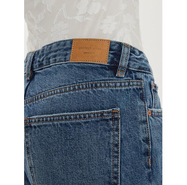 Джинсы Gina Tricot 21489 синий Straight Fit
