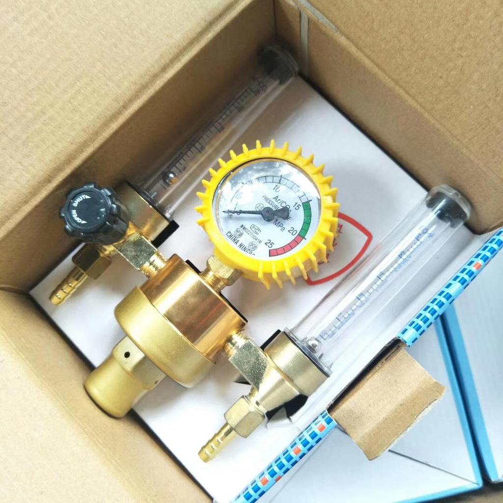 Weldforce Argon Arc Welding Regulator: Energy-Saving, Gas-Saving, Drop-Proof, Explosion-Proof Meter with Pressure Reducing Valve and Gauge.