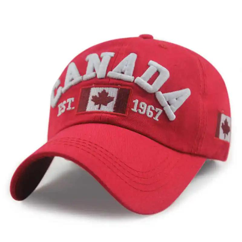 Кепка-бейсболка с вышивкой кленового листа CANADA, Универсальная кепка-утка для мужчин и женщин, Классический универсальный стиль