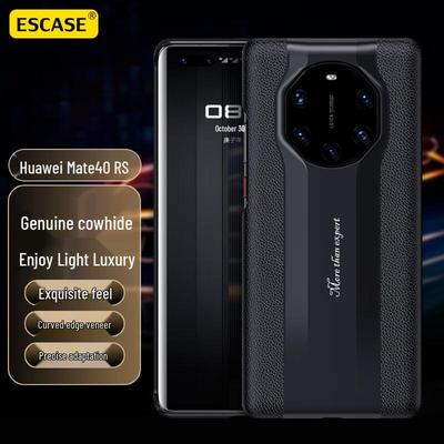 ESCASE Чехол из натуральной кожи для телефона Huawei Mate 40 RS Porsche Design