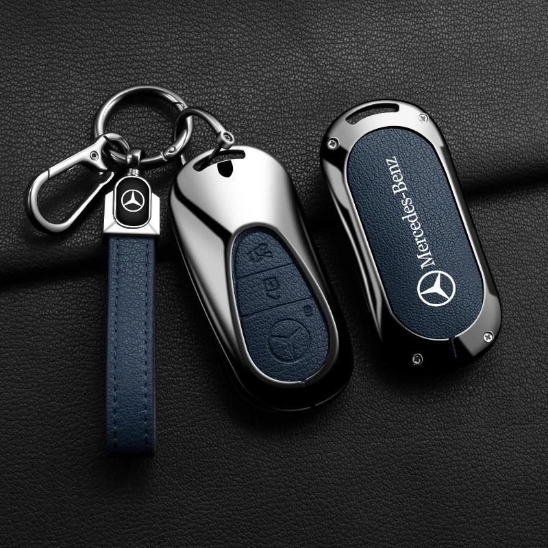 Zinc Alloy Car Key Case Cover Holder Shell For Mercedes Benz C S Class W206 W223 S350 C260 C300 S400 S450 S500 Car Accessories