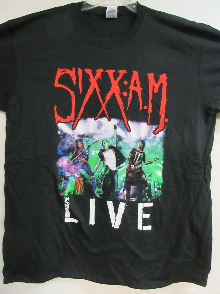 SIXX AM OFFICIAL MERCH LIVE 16 TOUR BAND CONCERT NIKKI SIXX MUSIC LARGE Unisex T-Shirt