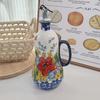 Ceramic Environmental Protection Olive Oil Bottle Oil Vinegar Bottle Kitchen Seasoning Drainage Bottle Kitchen Utensils