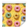 Wallpaper Colorful Donuts Gold and Yellow for Living Room and Bedroom 50x1000