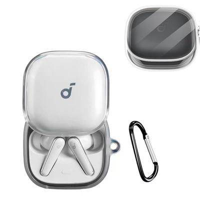 ELYBYYLE для Anker Soundcore Liberty 5 Защитный чехол для Soundcore Liberty Защитный силиконовый чехол с возможностью зарядки Полная защита от падений и царапин Карабин