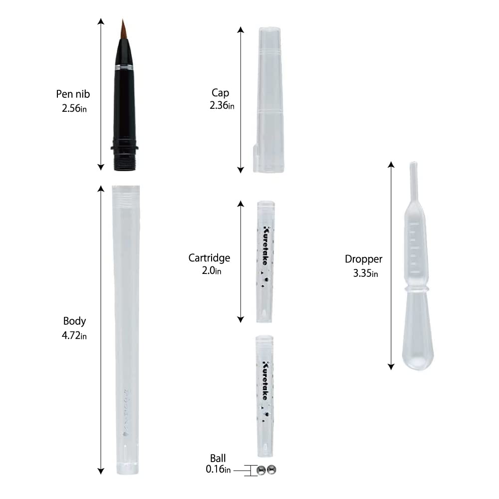 Контейнер для ручек Kuretake пустой картридж для ручек-кистей тип ECF160-602