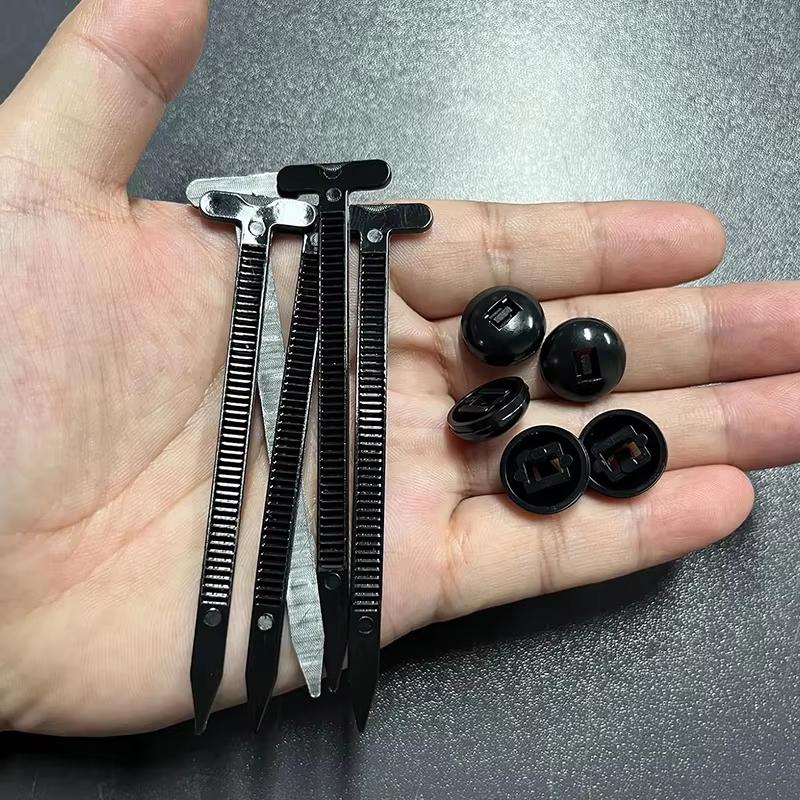 10/20/30/50/100Pcs Universal Nylon Cable Ties Buckle Multifunctional Auto Fastener Screw Clip Trunk Engine Guard Panel Wire Clip