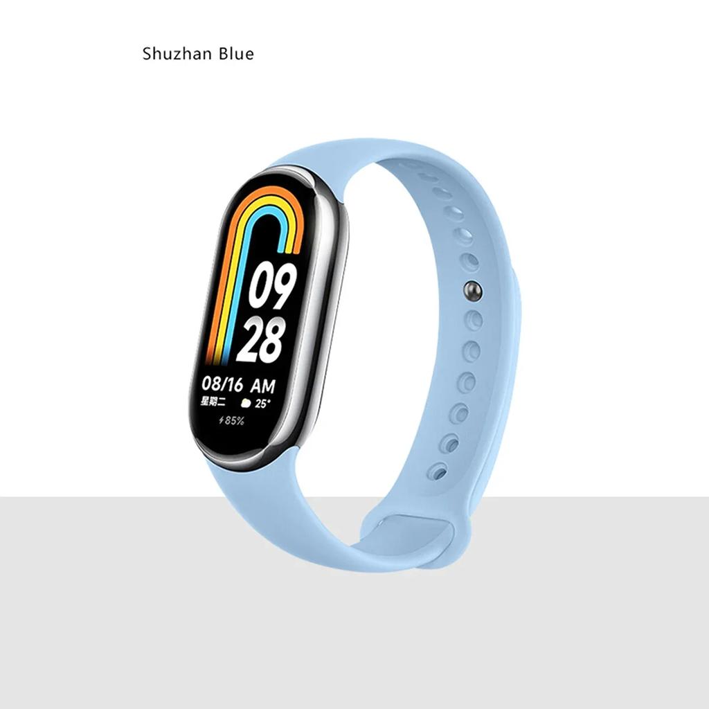 Ремешок для Xiaomi Mi Band 8/8 NFC Браслет Силиконовый Наручный Miband 8 NFC Замена pulsera correa Спортивный ремешок для Mi Band 8