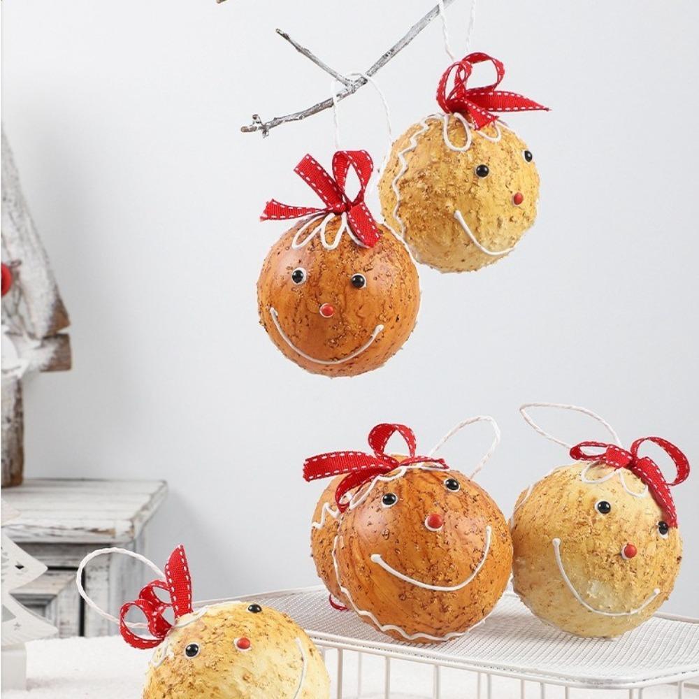 Gingerbread Man Xmas Tree Hanging Pendant Handmade Christmas Decorations New Year Gift