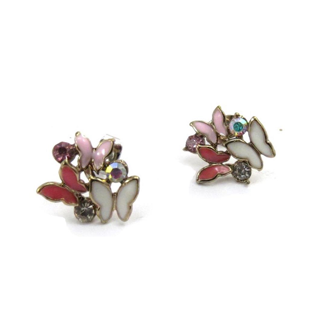 Les Trésors De Lily [J7705] - Дизайнерские серьги "Сисси" розовые белые