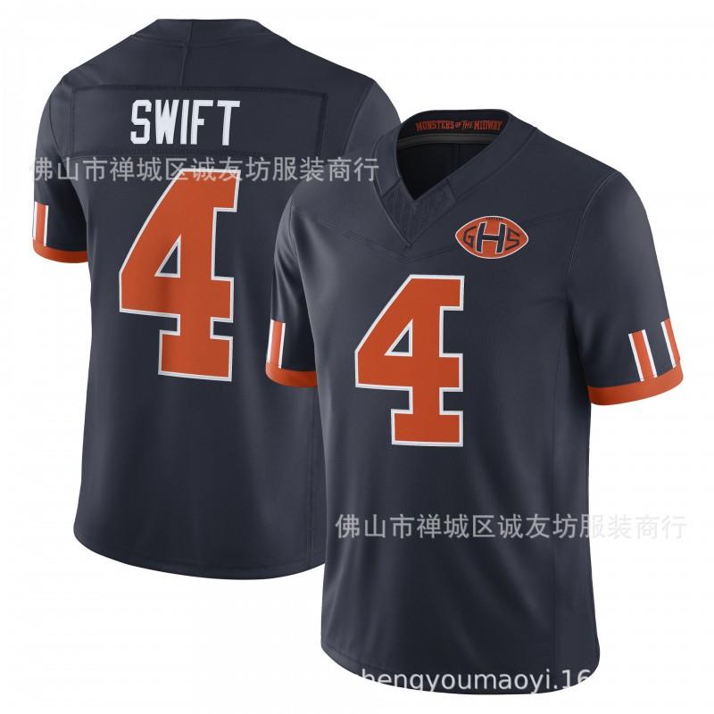 Mens Rugby Jersey 3rd Gen Bears Team Player Numbers 4 15 18 25 84 Dark Blue Sportswear