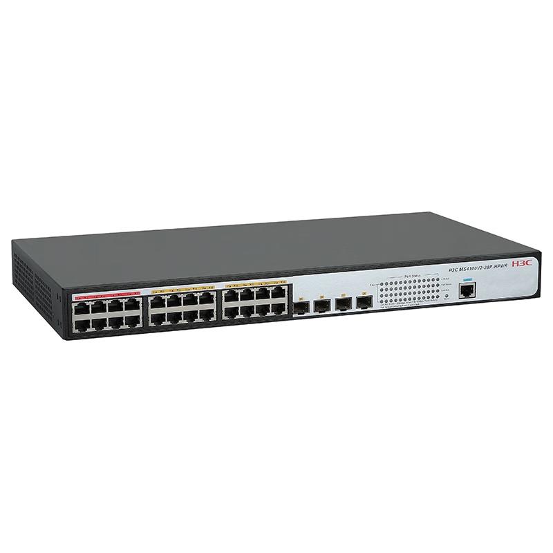 H3C MS4100V2-28P-HPWR Управляемый PoE-коммутатор Gigabit на 24 порта