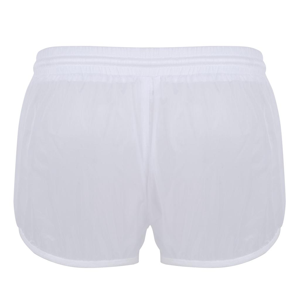 Men's See Through Elastic Swimming Trunks Board Shorts Male Underwear