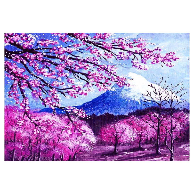 Японские постеры с изображением вишни Фудзи, печать на холсте, картины, настенные художественные фотографии для гостиной, кухни, интерьера, домашнего декора