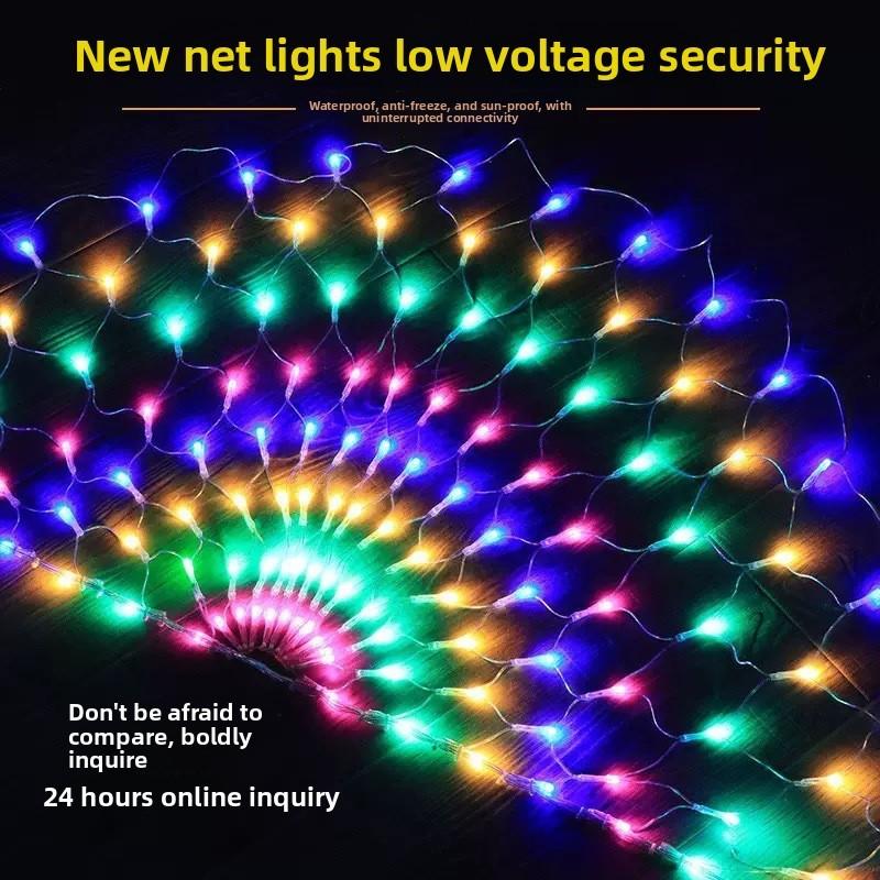 Peacock Outdoor Led Net Light Waterproof For Garden And Patio Decoration