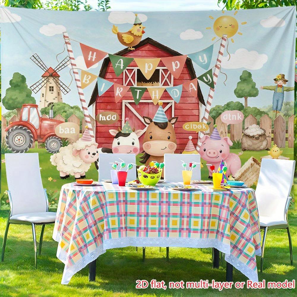 2D plane one feature is the barn farm scene suitable for live streaming shooting background