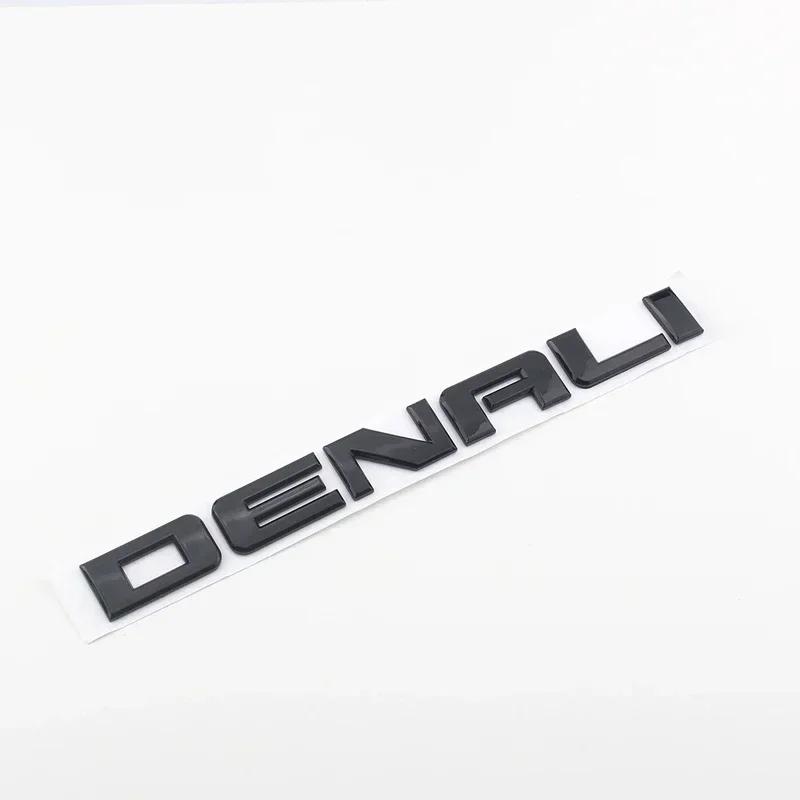 3D ABS DENALI Логотип Задний багажник Боковая сторона крыла Эмблема Значок Наклейка Наклейки Аксессуары для стайлинга автомобиля