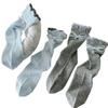 Ladies Spring and Summer Thin Sweet Three Dimensional Flower Solid Color Curled Edge Bow Pile Socks
