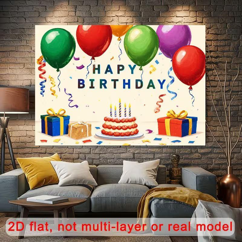 2D Kids Birthday Banner, Party Celebration & Live Background