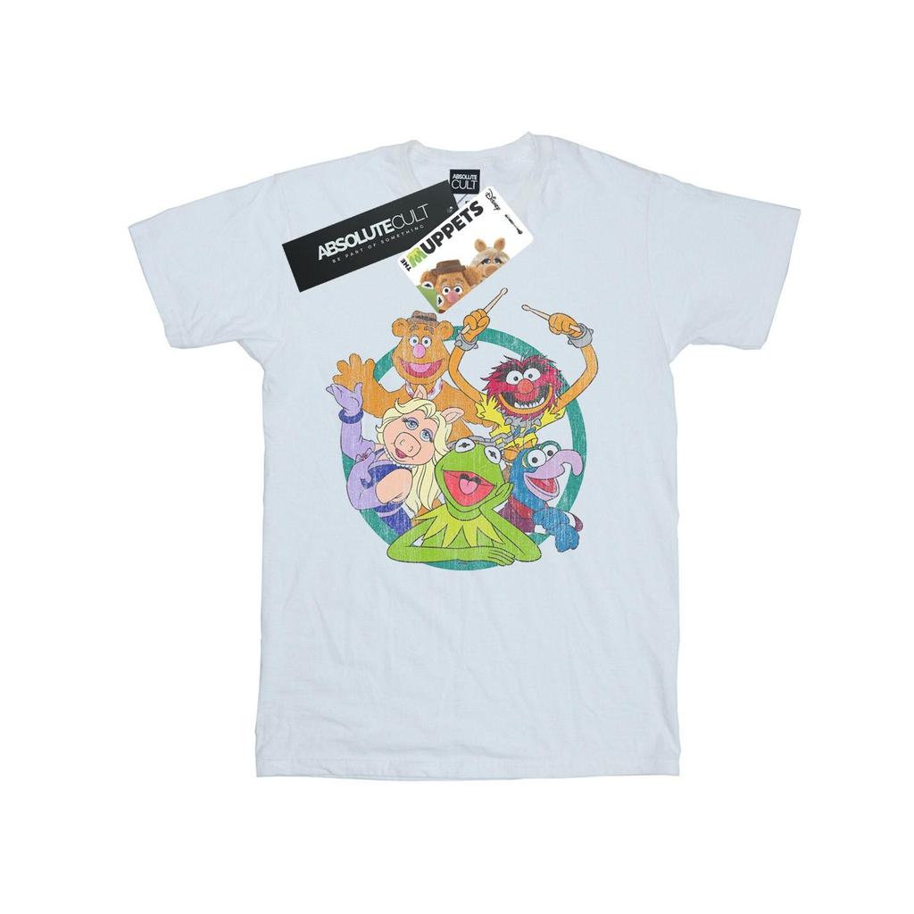 Disney Womens/Ladies The Muppets Group Circle Cotton Boyfriend T-Shirt