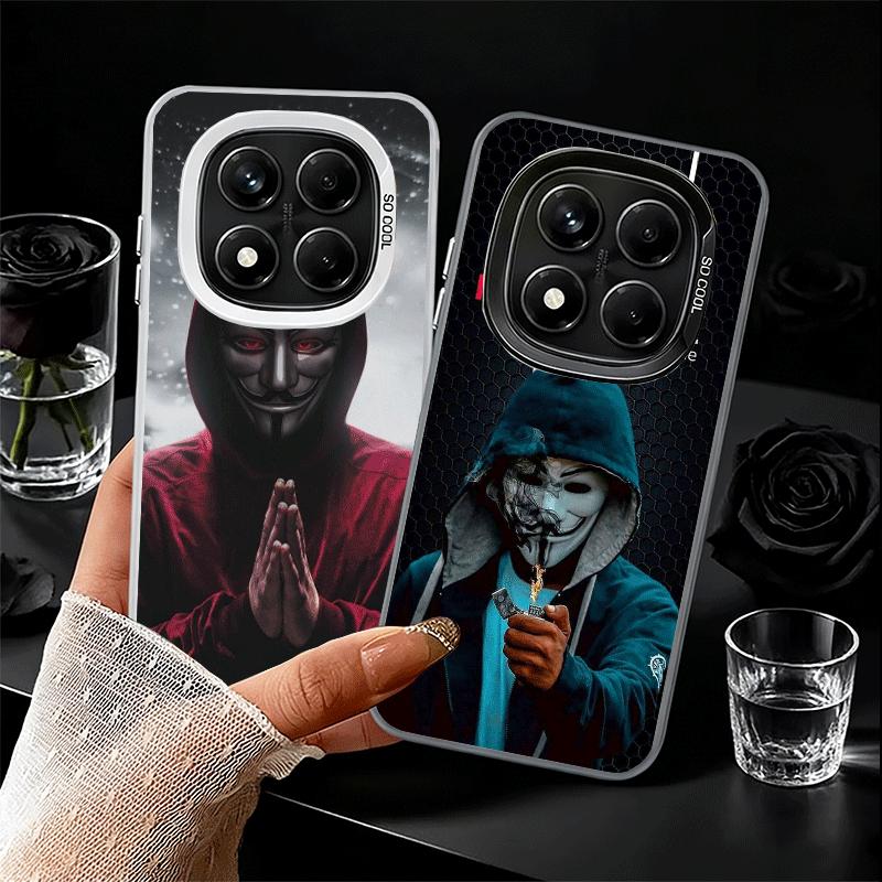 Анонимная маска V Мягкий чехол для телефона для Samsung Galaxy S24 S25 FE S26 Edge S23 Ultra S22 Plus S21 + Ударопрочный чехол Задняя панель